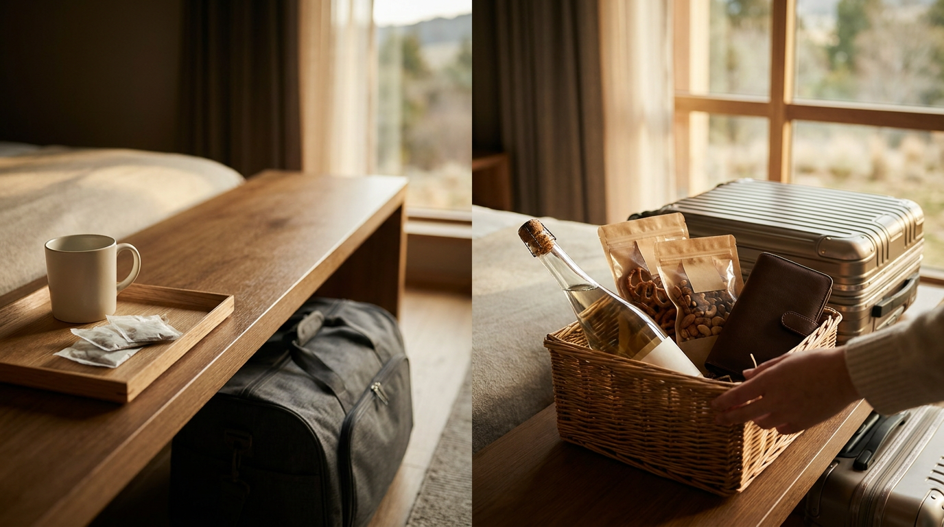 Luxury vacation rental reading nook with armchair and garden view, suggesting a high-quality guest experience.