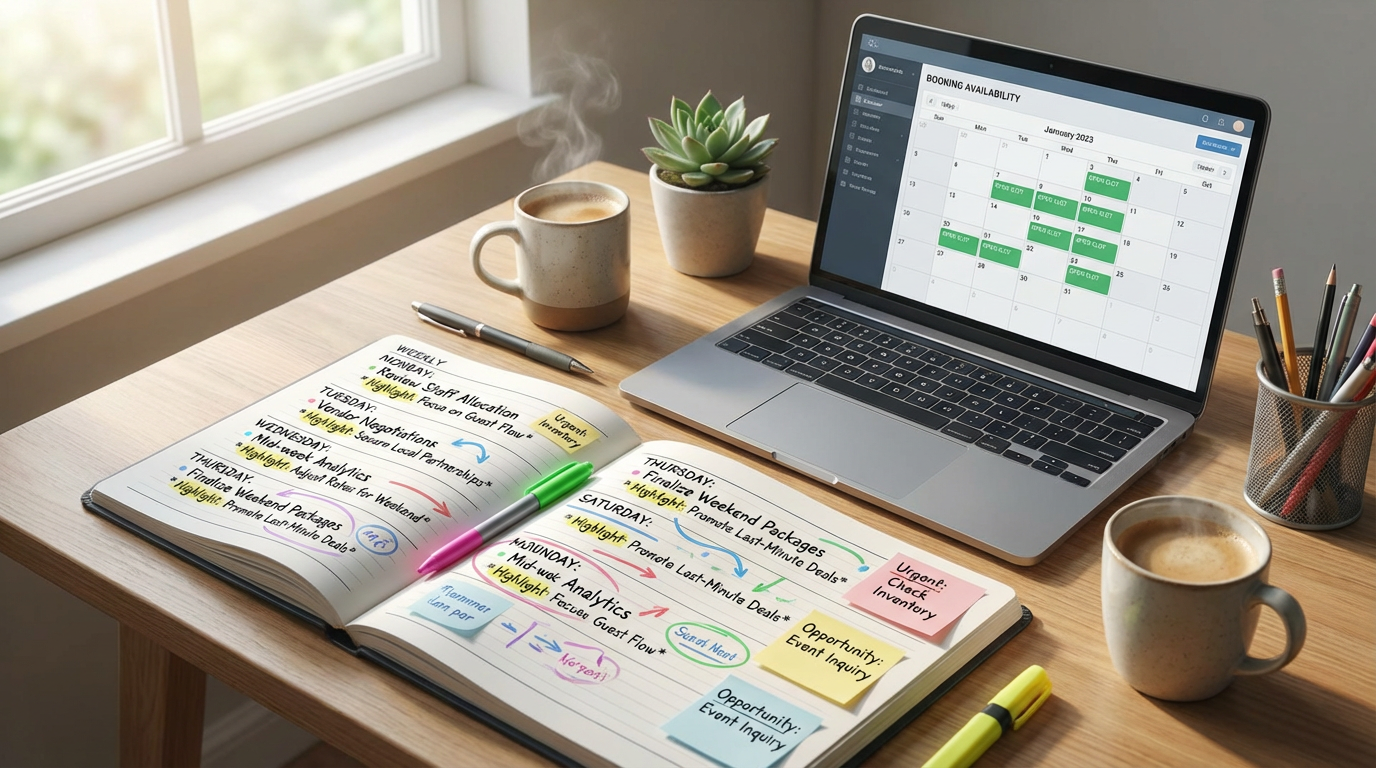 Hero image for Weekend last-minute: gotowy playbook na sprzedaż wolnych nocy do czwartku